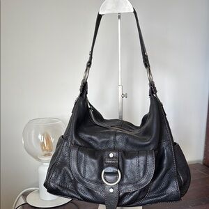 Fossil Black Leather Shoulder Bag